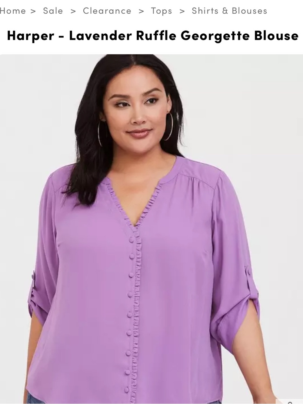 🌼TORRID HARPER Ruffle Georgette Top🌼 - Picture 5 of 15